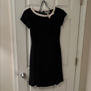 Amanda Smith Black Dress with Cream Accent